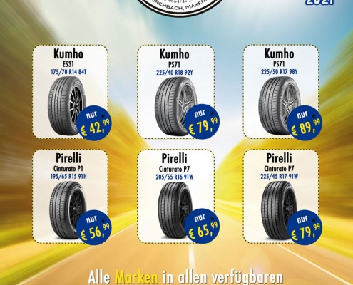 Sommerreifen 2021 KFZ BAUER